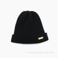 Black Beanie Hat aangepaste kleurmaat
